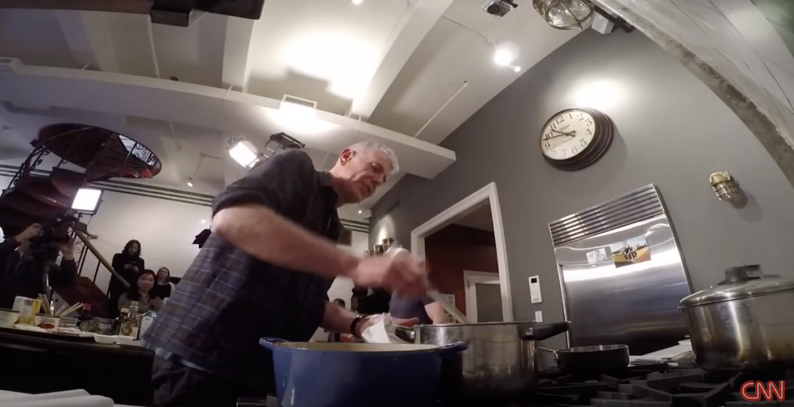Anthony Bourdain and Anderson Cooper Eat Sea Urchin at 