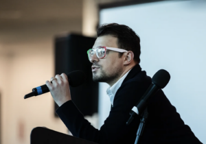 IAFL President John Viola speaks at the inaugural Italian American Future Leaders Convention in January 2023 at Amerant Bank Arena in Ft. Lauderdale, Fla.